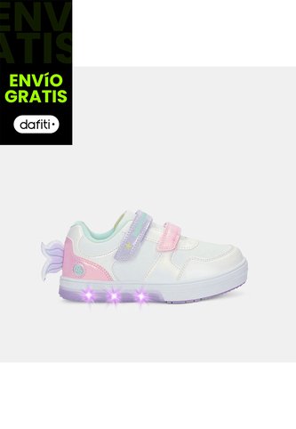 Tenis Con Luces Para Niña Bubblegummers Multicolor Neon Bubblegummers