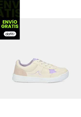 Tenis Para Niña Bubblegummers Beige Voladora Maelo Bubblegummers