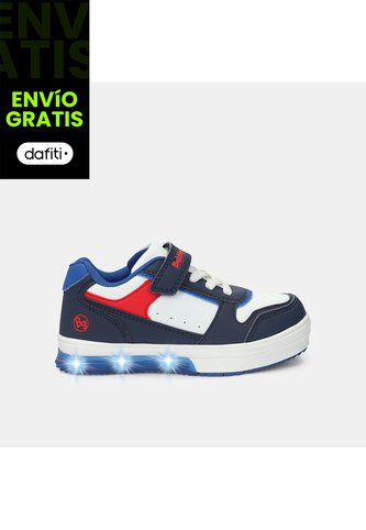 Tenis Para Niño Bubblegummers Blanco Neon Bubblegummers