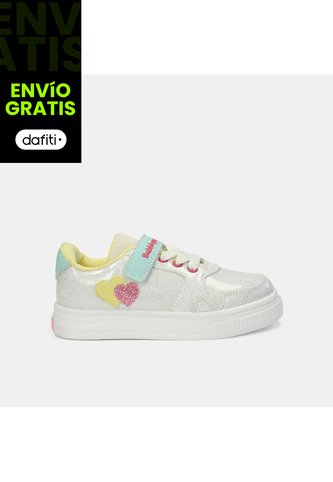 Tenis Para Niña Bubblegummers Blanco Tulipan First Step Girls Bubblegummers
