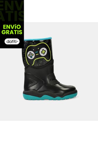 Botas De Lluvia Junior Para Niño Bubblegummers Azul Ulises Bubblegummers