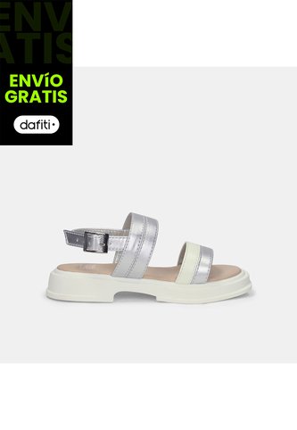 Sandalias Para Niña Bubblegummers Gris Leidy Junior Girls 6 + Bubblegummers