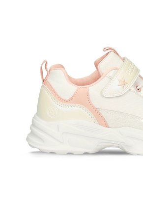 Tenis Infantil Para Niña Bubblegummers Blanco-Rosado Stella