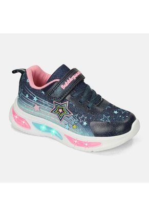 Tenis Con Luces Para Niña Bubblegummers Violeta Universal Demian