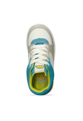 Tenis Casuales Blanco-Azul Bubblegummers Quinn Niño