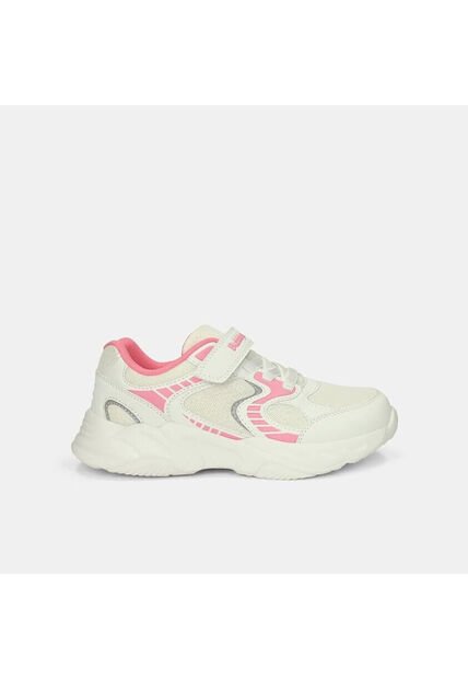 Tenis Con Luces Infantil Para Niña Bubblegummers Blanco Ultramar 22-25