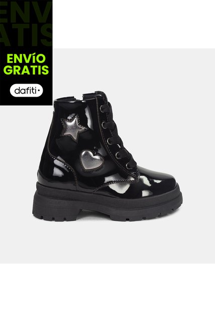 Botas Para Niña Bubblegummers Negro Andrea First Step Girls 1  +