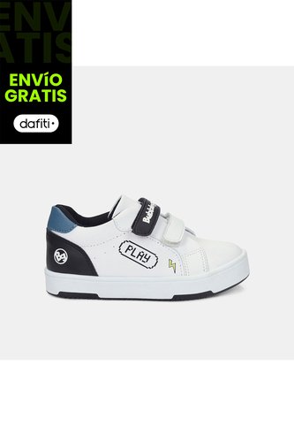Tenis Para Niño Bubblegummers Blanco Terra Court Bg Bubblegummers
