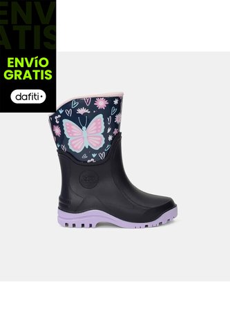 Bota De Lluvia Para Niño Bubblegummers Navy Ursula Bubblegummers