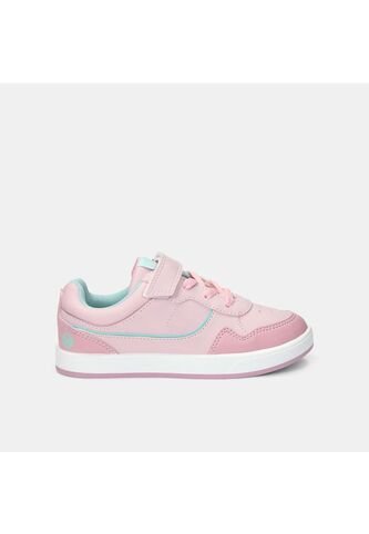 Tenis Con Luces Infantil Para Niña Bubblegummers Blanco Ultramar 22-25 Bubblegummers