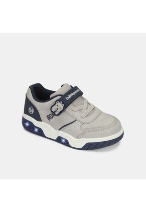 Tenis Con Luces Para Niño Bubblegummers Gris Gunter First Step Boys 1 +