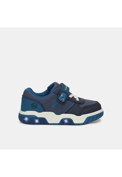 Tenis Con Luces Para Niño Bubblegummers Gris Gunter First Step Boys 1 +