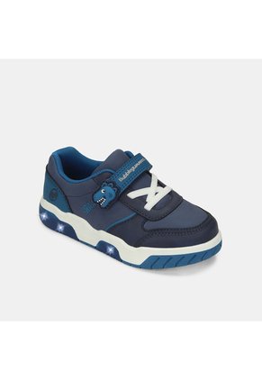 Tenis Con Luces Para Niño Bubblegummers Gris Gunter First Step Boys 1 +