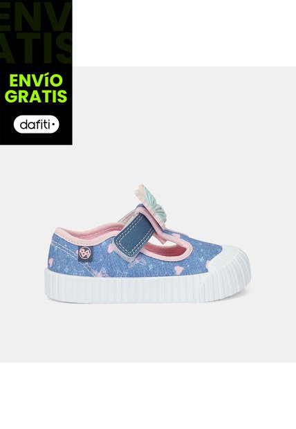 Baletas Bebé Para Niña Bubblegummers Azul Tutis 15-21