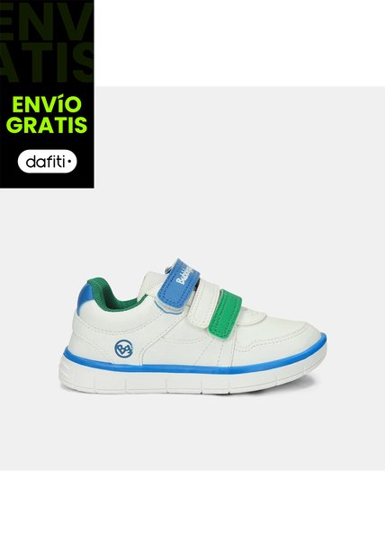 Tenis Para Niño Bubblegummers Blanco Trazo