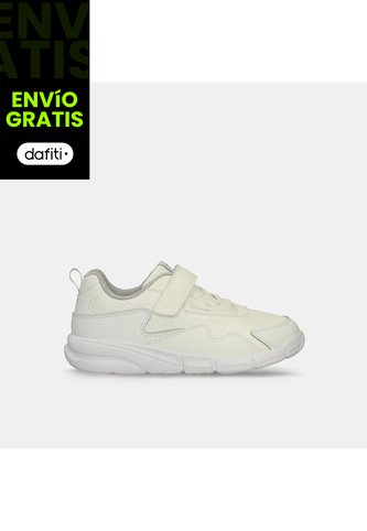 Tenis Escolares Para Niños Bubblegummers Blanco Nazario Bubblegummers