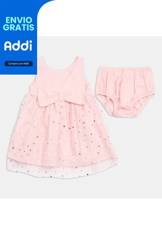 Vestido Para Niña Bubblegummers Multicolor Odet Bebé Bubblegummers