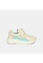 Tenis Con Luces Infantil Para Niña Bubblegummers Blanco Ultramar 22-25 de Bubblegummers