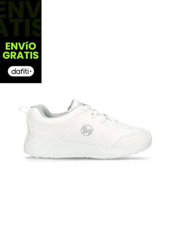 Tenis Escolares Para Niños Bubblegummers Blanco Jalapeño Bubblegummers