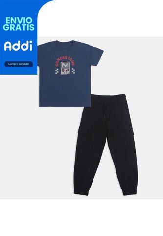 Conjunto Para Niño Bubblegummers Navy Owen Bubblegummers