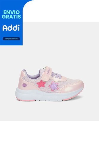 Tenis Para Niña Bubblegummers Morado Trensy Jogging Bg Bubblegummers