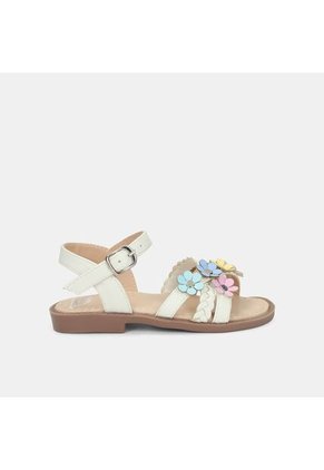 Sandalia Para Niña Bubblegummers Blanco Tania