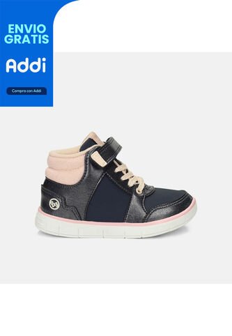 Bota Infantil Para Niña Bubblegummers Navy Tola Bubblegummers