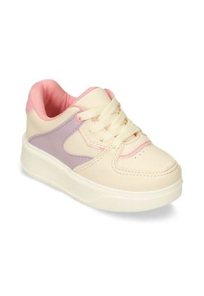 Tenis Casuales Beige-Lila Bubblegummers Nyat Niña