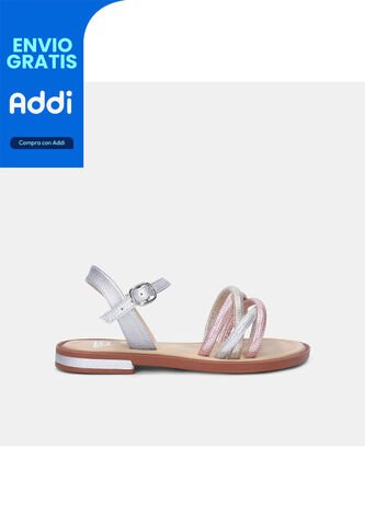 Sandalia Para Niña Bubblegummers Multicolor Bubblegummers