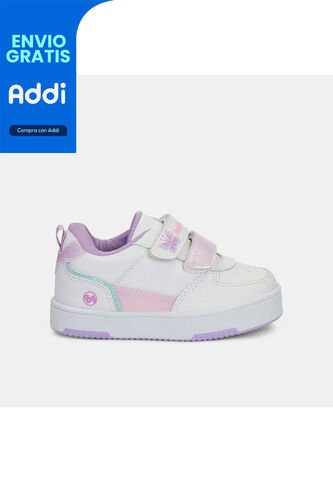 Tenis Para Niña Bubblegummers Multicolor Tenere Court Bg Bubblegummers