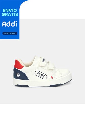 Tenis Para Niño Bubblegummers Blanco Terra Court Bg Bubblegummers
