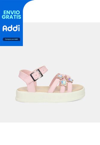 Sandalias Con Luces Infantil Para Niña Bubblegummers Fucsia Ursula Drum 22-25 Bubblegummers