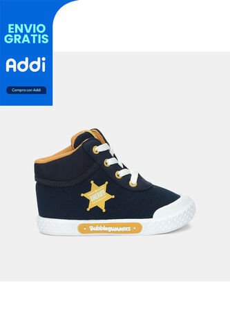 Tenis Bebé Para Niño Bubblegummers Negro-Miel Salmon Bubblegummers