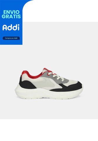 Tenis Junior Para Niño Bubblegummers Blanco Troy 30-33 Bubblegummers