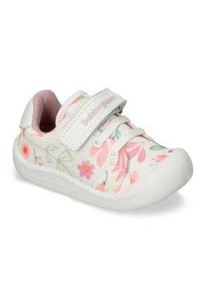 Tenis Casuales Blanco-Lila Bubblegummers Quiara Niña