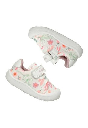 Tenis Casuales Blanco-Lila Bubblegummers Quiara Niña
