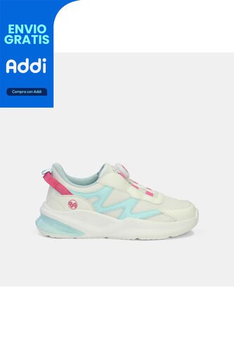 Tenis Junior Para Niña Bubblegummers Blanco Tarian Dynamic 30-33 Bubblegummers