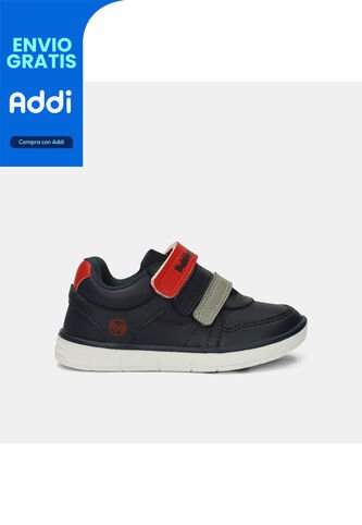 Tenis Infantil Para Niño Bubblegummers Azul Trazo Bubblegummers