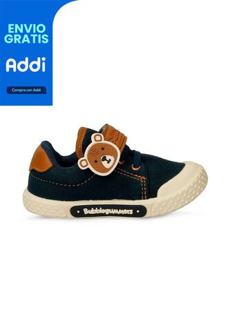 Tenis Bebé Para Niño Bubblegummers Azul-Miel Pato Bubblegummers