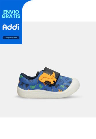 Tenis Bebé Para Niño Bubblegummers Azul-Verde Serafin Bubblegummers