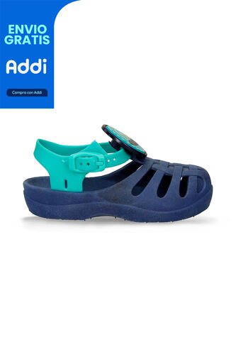 Sandalias Bebé Para Niño Bubblegummers Azul-Verde Rodriguez Bubblegummers