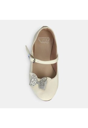 Baletas Infantil Para Niña Bubblegummers Blanco Sue 22-25