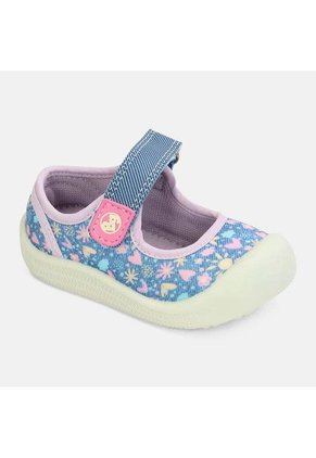 Baletas Bebé Para Niña Bubblegummers Azul Tifany 15-21