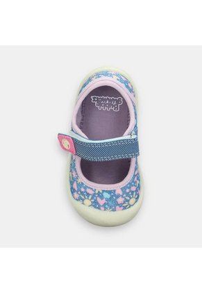 Baletas Bebé Para Niña Bubblegummers Azul Tifany 15-21