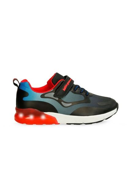 Tenis Deportivos Negro-Rojo Bubblegummers Raul Niño