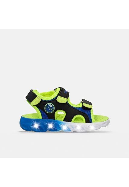 Sandalias Con Luces Infantil Para Niño Bubblegummers Multicolor Tomas Dust 22-25
