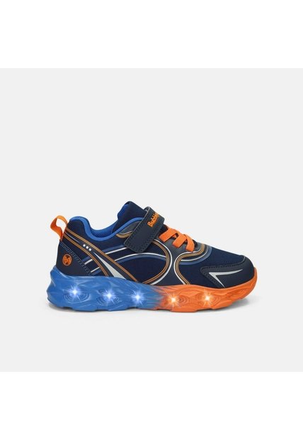 Tenis Con Luces Para Niño Bubblegummers Azul Oberon