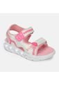 Sandalia Con Luces Infantil Para Niña Bubblegummers Fucsia Ursula Drum de Bubblegummers