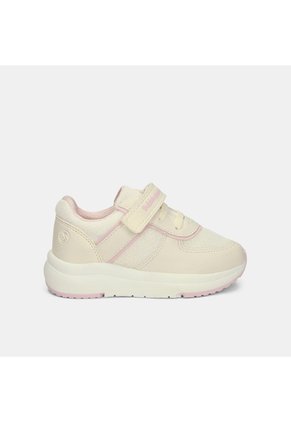 Tenis Para Niña Bubblegummers Beige Antonia Jogging Bg First Step Girls 1 +
