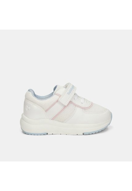 Tenis Para Niña Bubblegummers Beige Antonia Jogging Bg First Step Girls 1 +